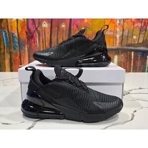 Nike Air Max 270 Triple Black Size 8 Men's Running Shoes AH8050-005